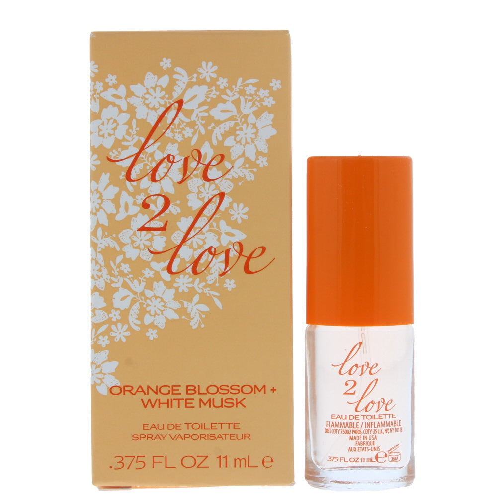 Love 2 Love Orange Blossom + White Musk Eau de Toilette 11ml  | TJ Hughes