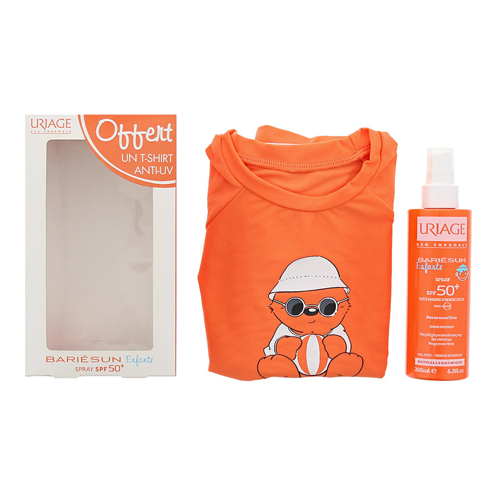Uriage Bariesun Enfants Skincare Gift Set: Spf 50+ Spray 200ml - Anti-Uv T-Shirt 3/5 Years  | TJ Hughes