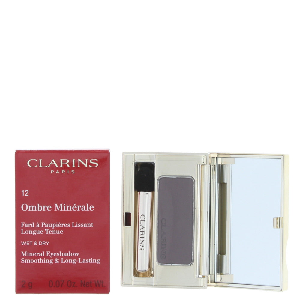 Clarins Ombre Minérale Smoothing Long-Lasting 12 Aubergine Eye Shadow 2g