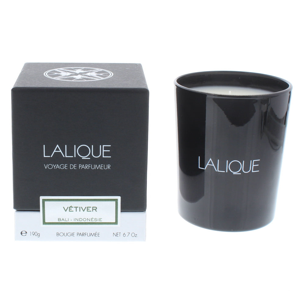 Lalique Vetiver Bali Indonesie Candle 190g - TJ Hughes