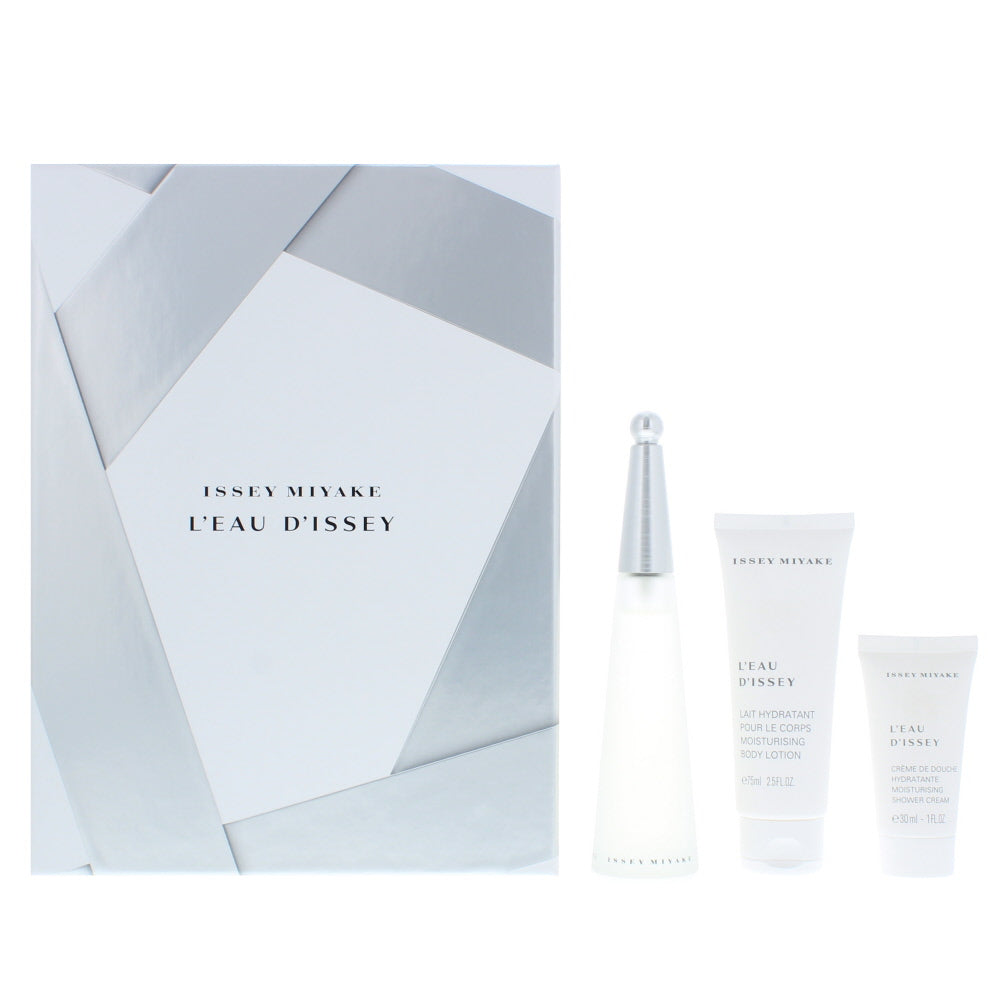 Issey Miyake L’eau D’issey Eau de Toilette 3 Pieces Gift Set  | TJ Hughes