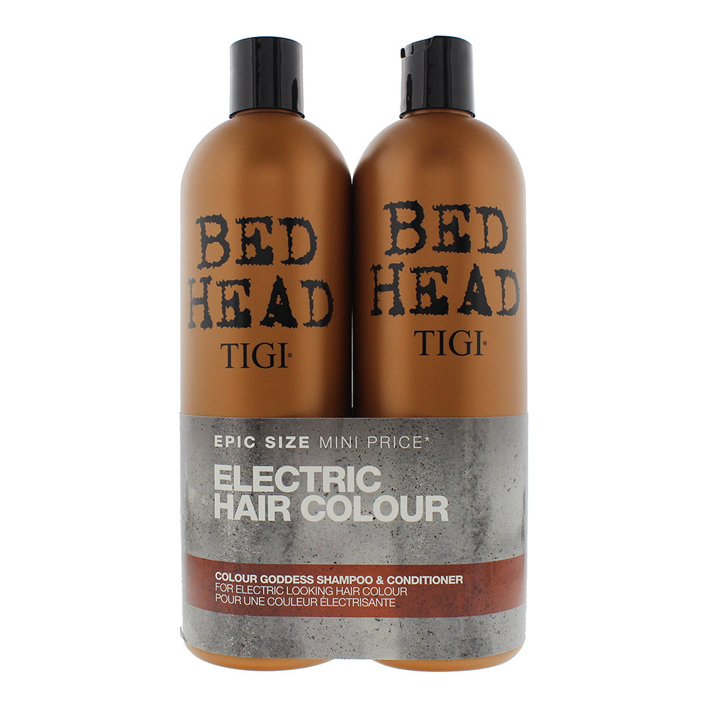 Tigi Bed Head Electric Hair Colour Colour Goddess Shampoo & Conditioner 750ml Duo Pack  | TJ Hughes