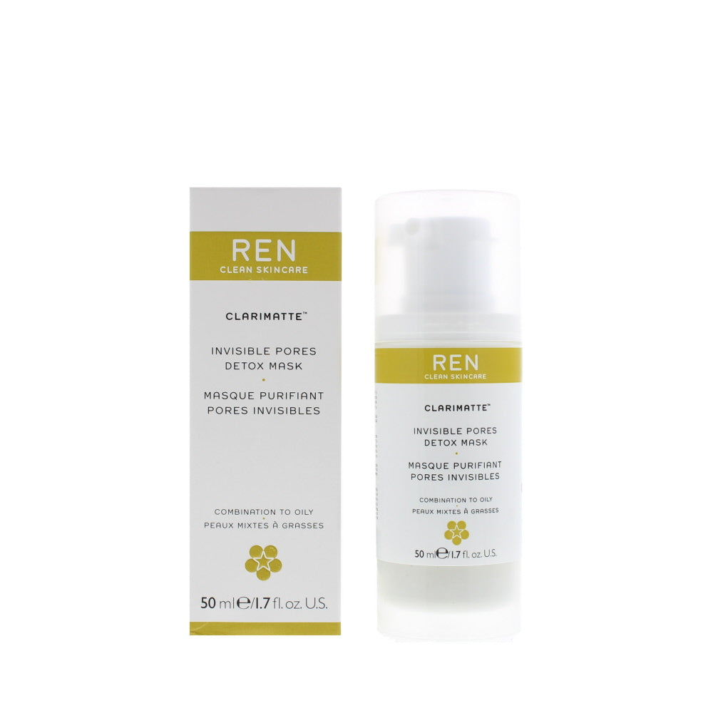 Ren Clarimatte Invisible Pores Detox Combination To Oily Skin Mask 50ml  | TJ Hughes