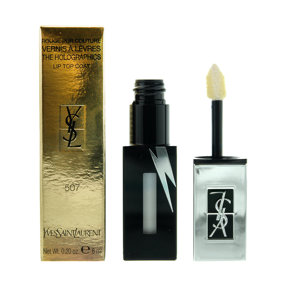 Yves Saint Laurent The Holographics Lip Top Coat 507  White Liquid Lipstick 6ml  | TJ Hughes