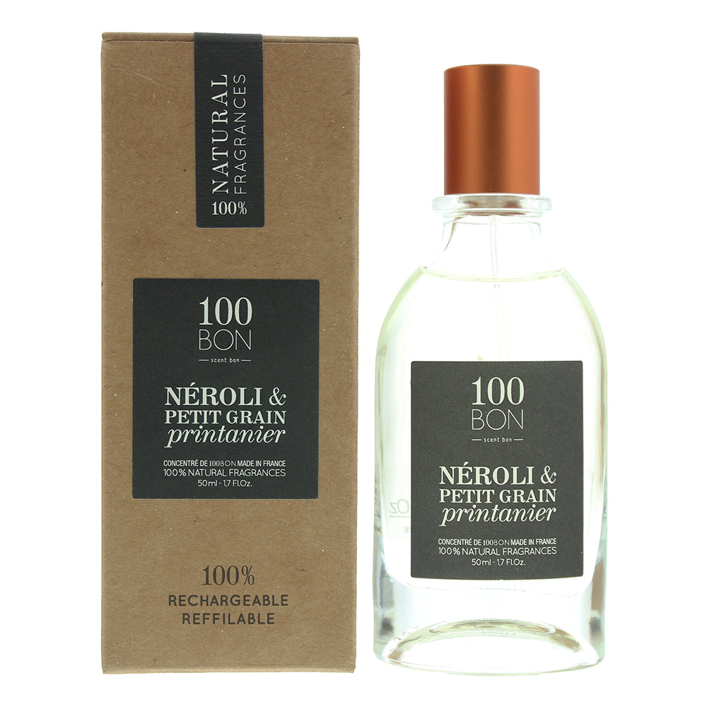 100 Bon Neroli  Petit Grain Printanier Concentre Refillable Eau de Parfum 50ml  | TJ Hughes