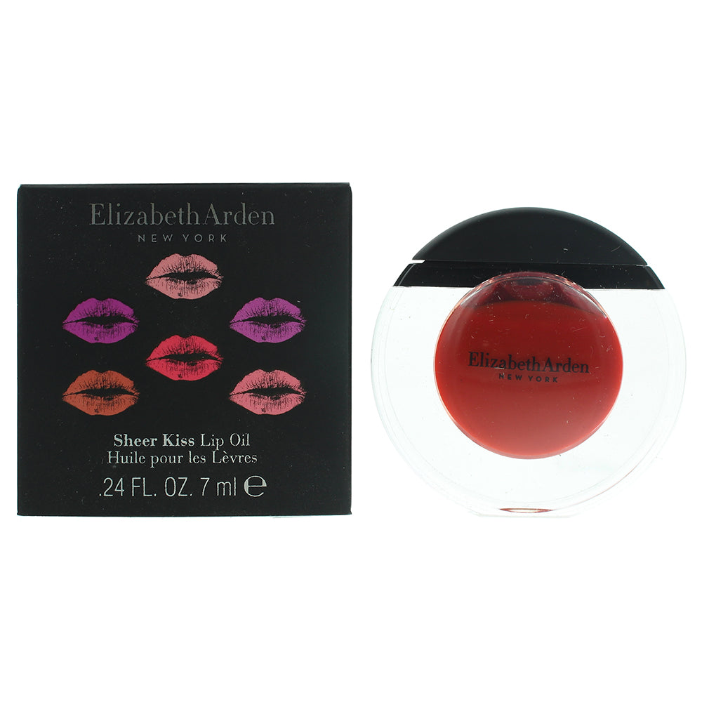 Elizabeth Arden Sheer Kiss 04 Rejuvenating Red Lip Oil 7ml  | TJ Hughes