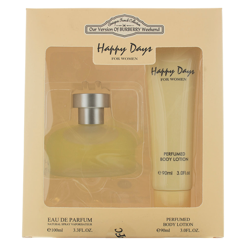 Designer French Collection Happy Days Eau de Parfum 2 Pieces Gift Set  | TJ Hughes