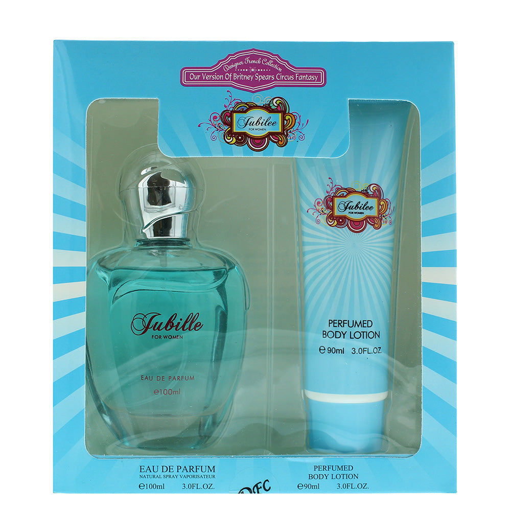 Designer French Collection Jubilee Eau de Parfum Gift Set : Eau de Parum 100ml - Body Lotion 90ml  | TJ Hughes
