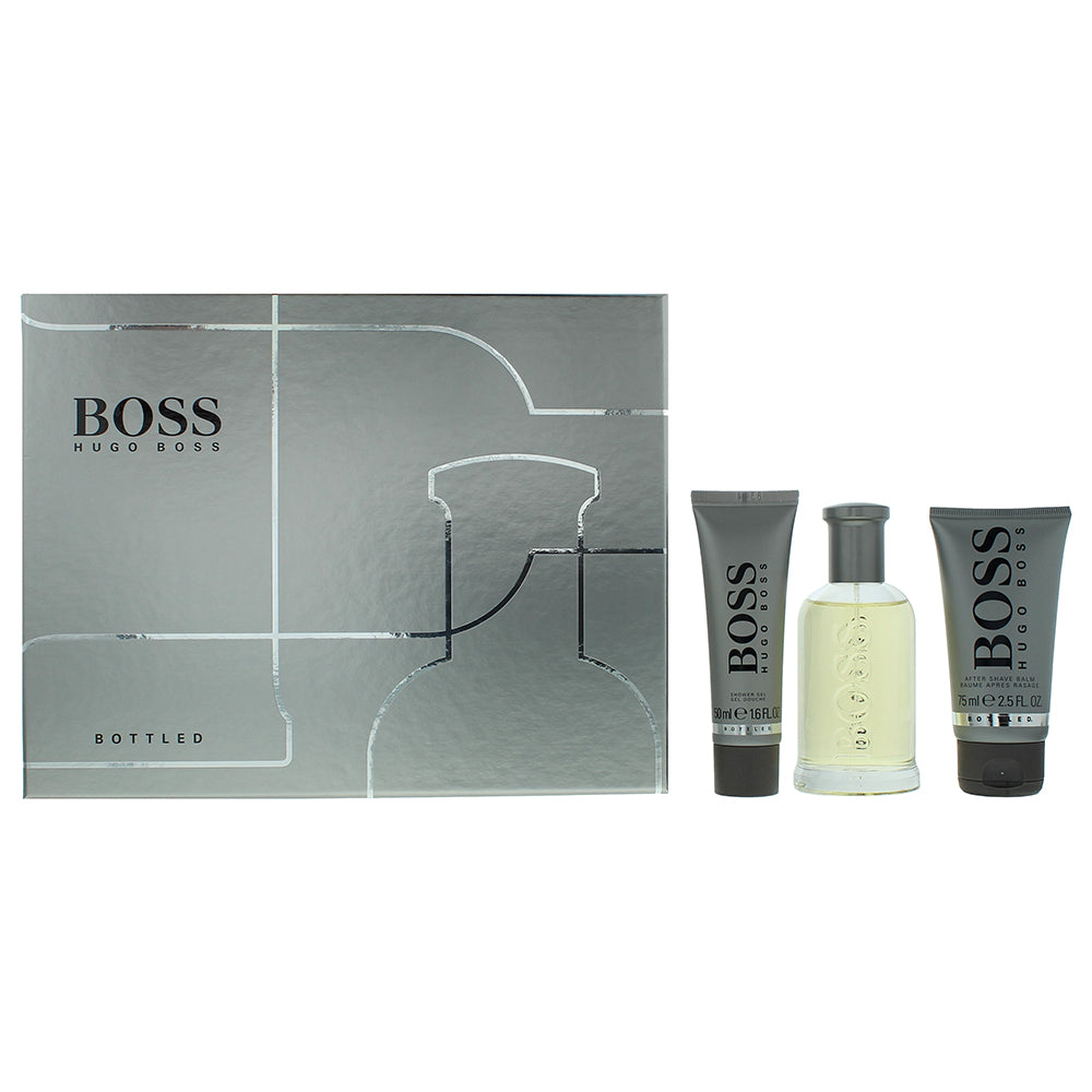 Hugo Boss Bottled Eau de Toilette Gift Set : Eau de Toilette 100ml - Aftershave