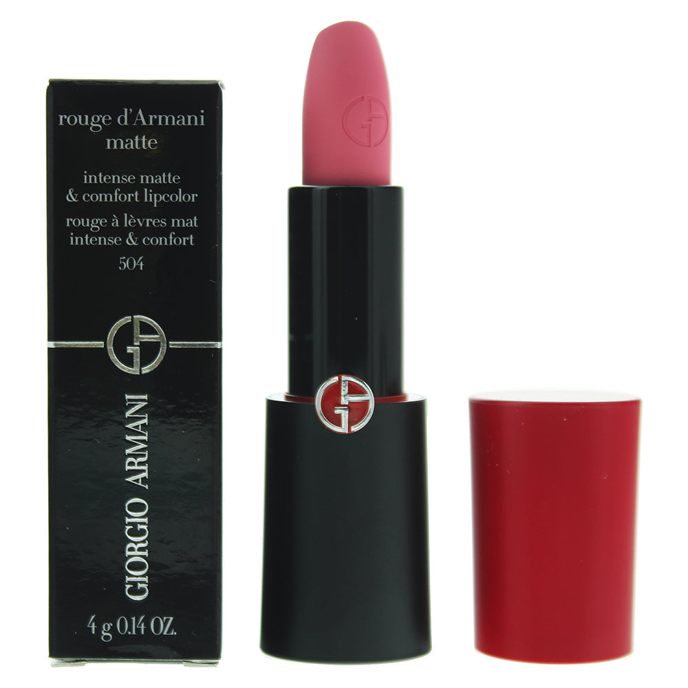 Giorgio Armani Rouge Matte 504 Russian  Rose Lipstick 4g  | TJ Hughes