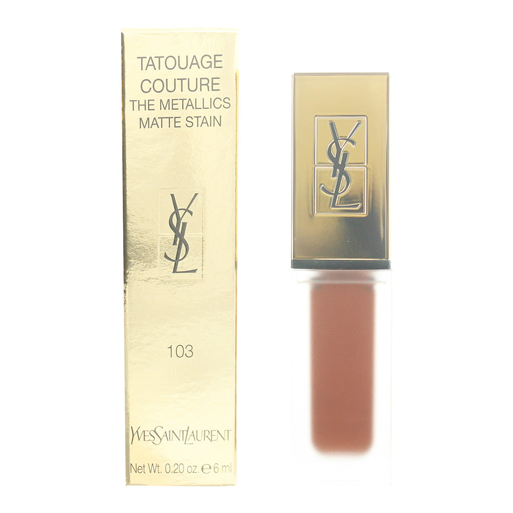 Yves Saint Laurent Tatouage Couture The Metallics Matte 103 Tribal Cooper Lip Stain 6ml  | TJ Hughes