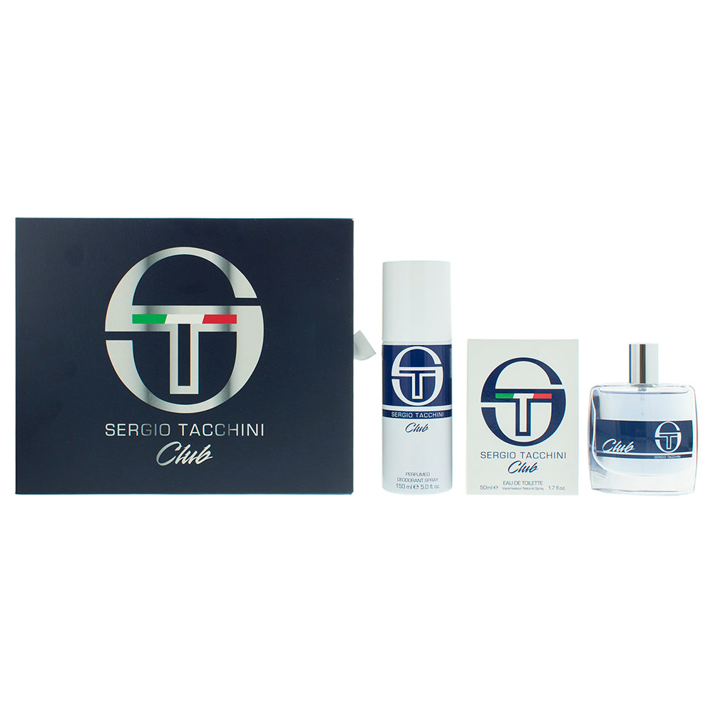 Sergio Tacchini Club Eau de Toilette 2 Pieces Gift Set  | TJ Hughes