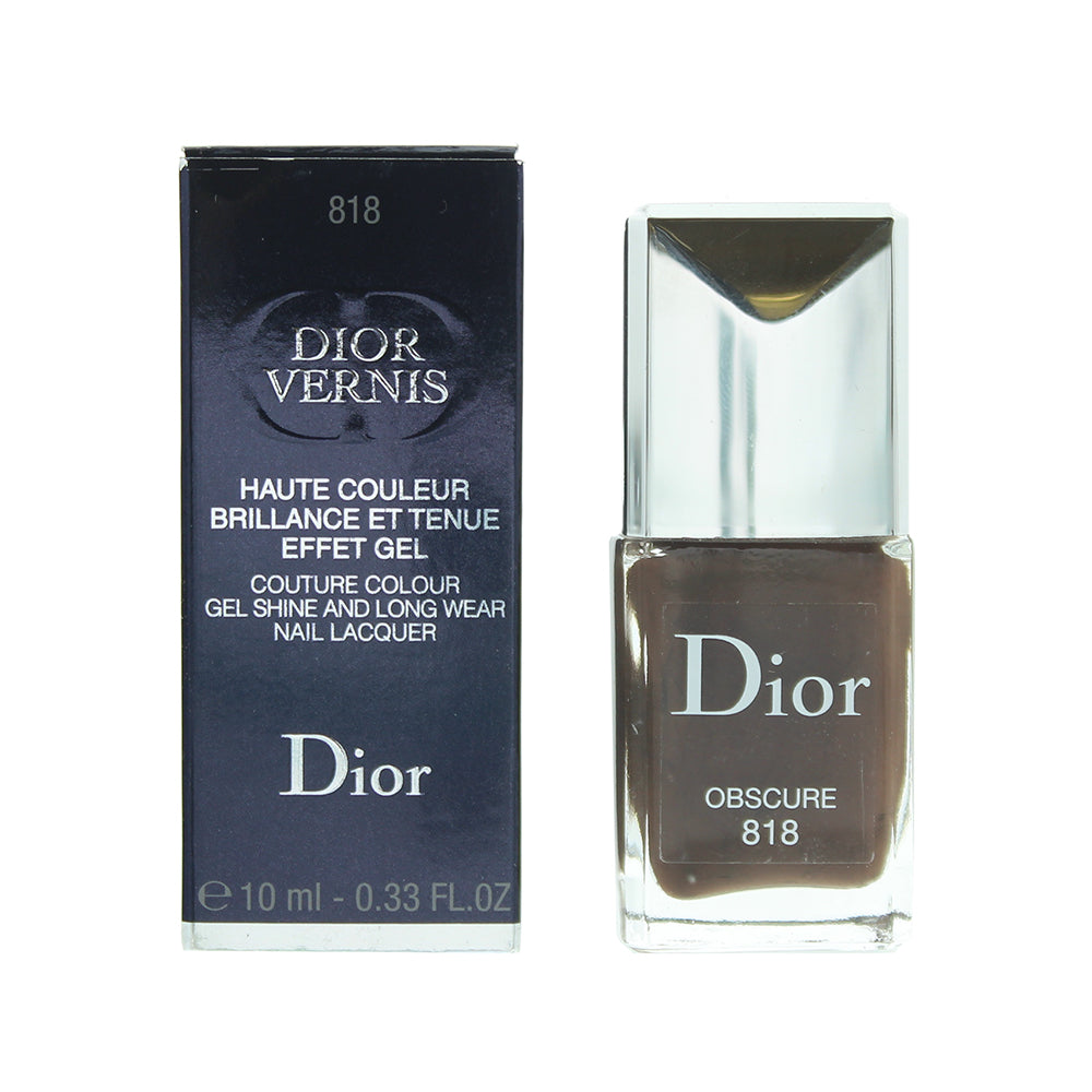 Dior Dior Vernis Couture Colour Gel Shine And Long Wear 818 Obscure Nail Polish 10ml