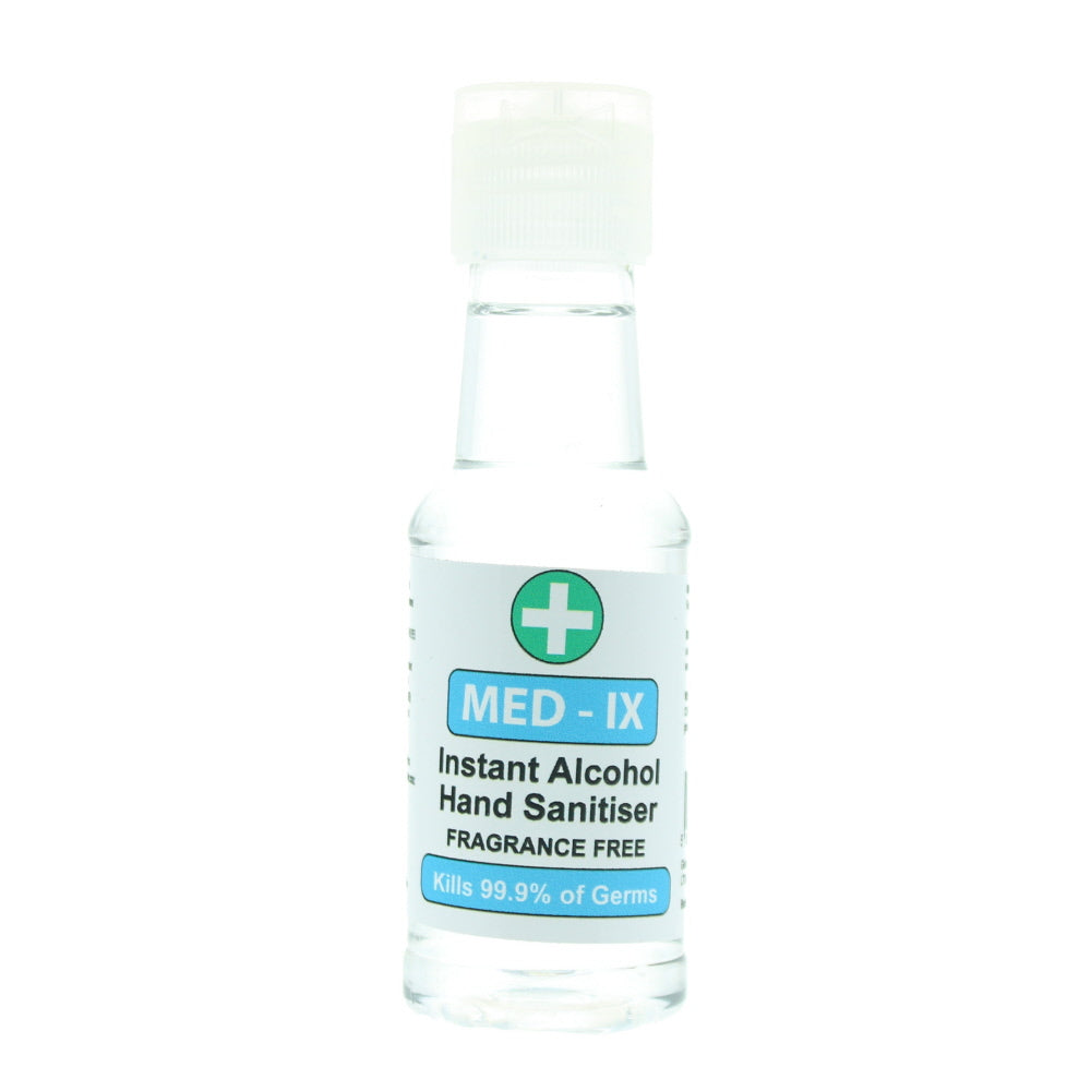 Med-Ix Instant Alcohol Fragrance Free 70% Alcohol Hand Sanitiser 50ml - TJ Hughes