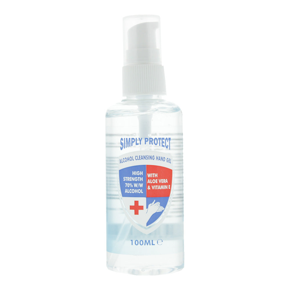 Simply Protect Alcohol Cleansing Hand Gel 100ml - TJ Hughes