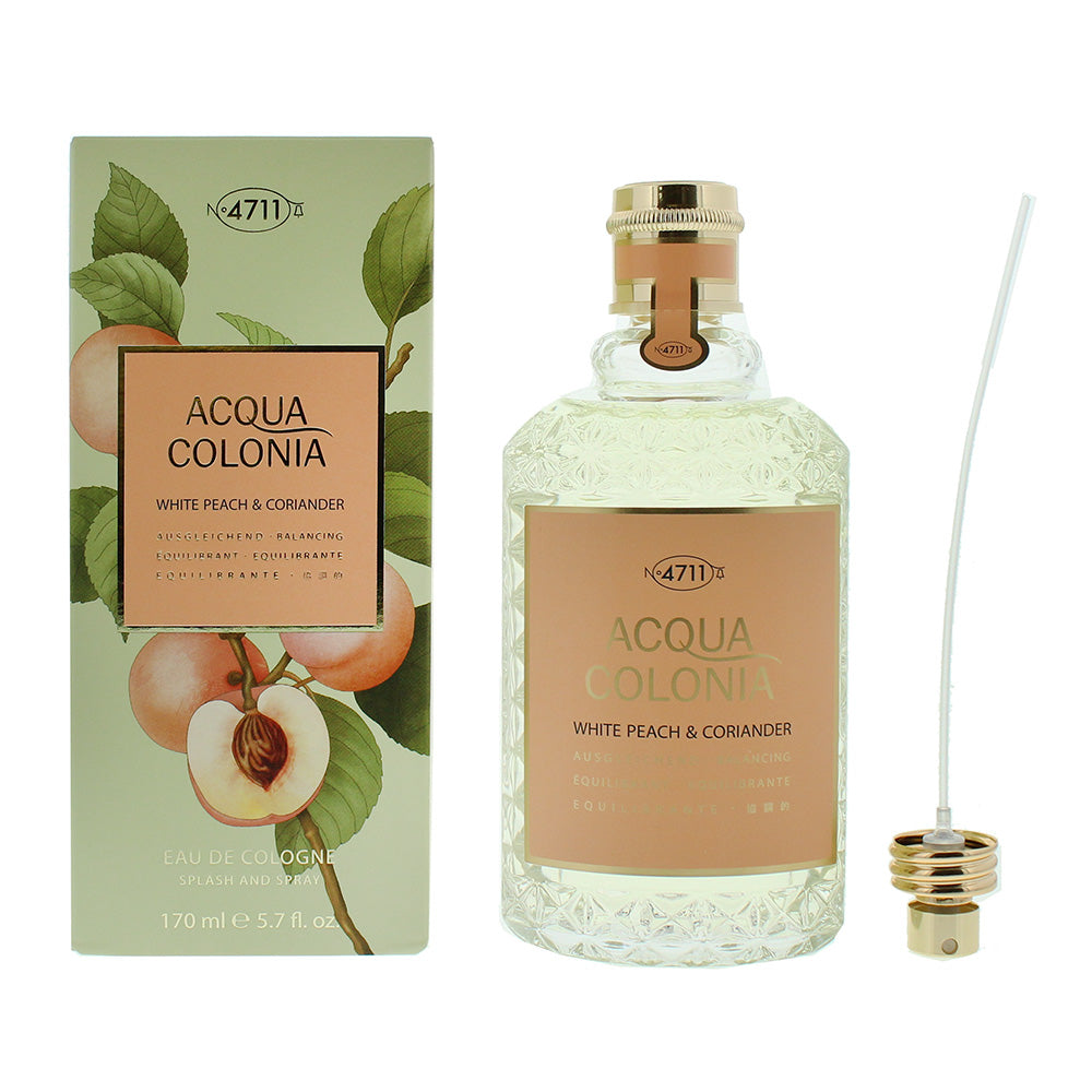 4711 Acqua Colonia White Peach & Coriander Eau de Cologne 170ml  | TJ Hughes