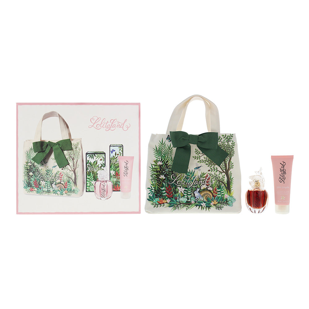 Lolita Lempicka Lolitaland 3 Piece Set  Eau De Parfum 40ml Body Lotion 75ml Tote Bag  | TJ Hughes