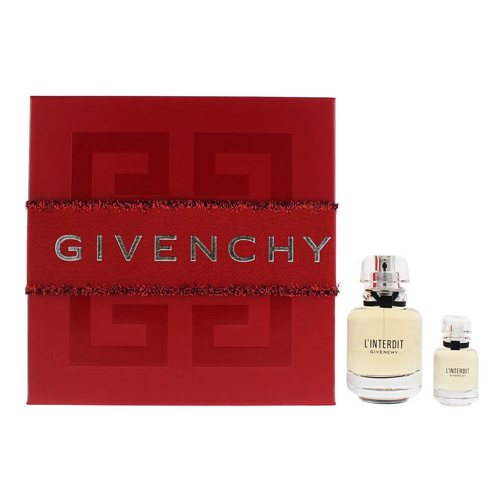 Givenchy L'interdit Eau De Parfum 2 Piece Gift Set: Eau De Parfum 50ml - Eau De Parfum 10ml