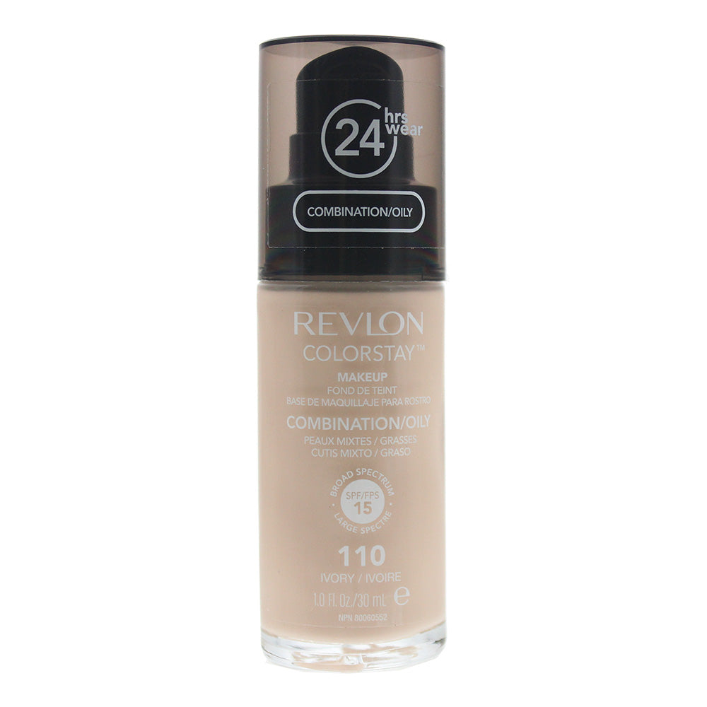 Revlon Colorstay Makeup Combination/Oily Skin Spf 15 110 Ivory Foundation 30ml