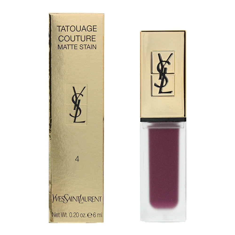 Yves Saint Laurent Tatouage Couture N4 Purple Identity Liquid Lipstick 6ml  | TJ Hughes