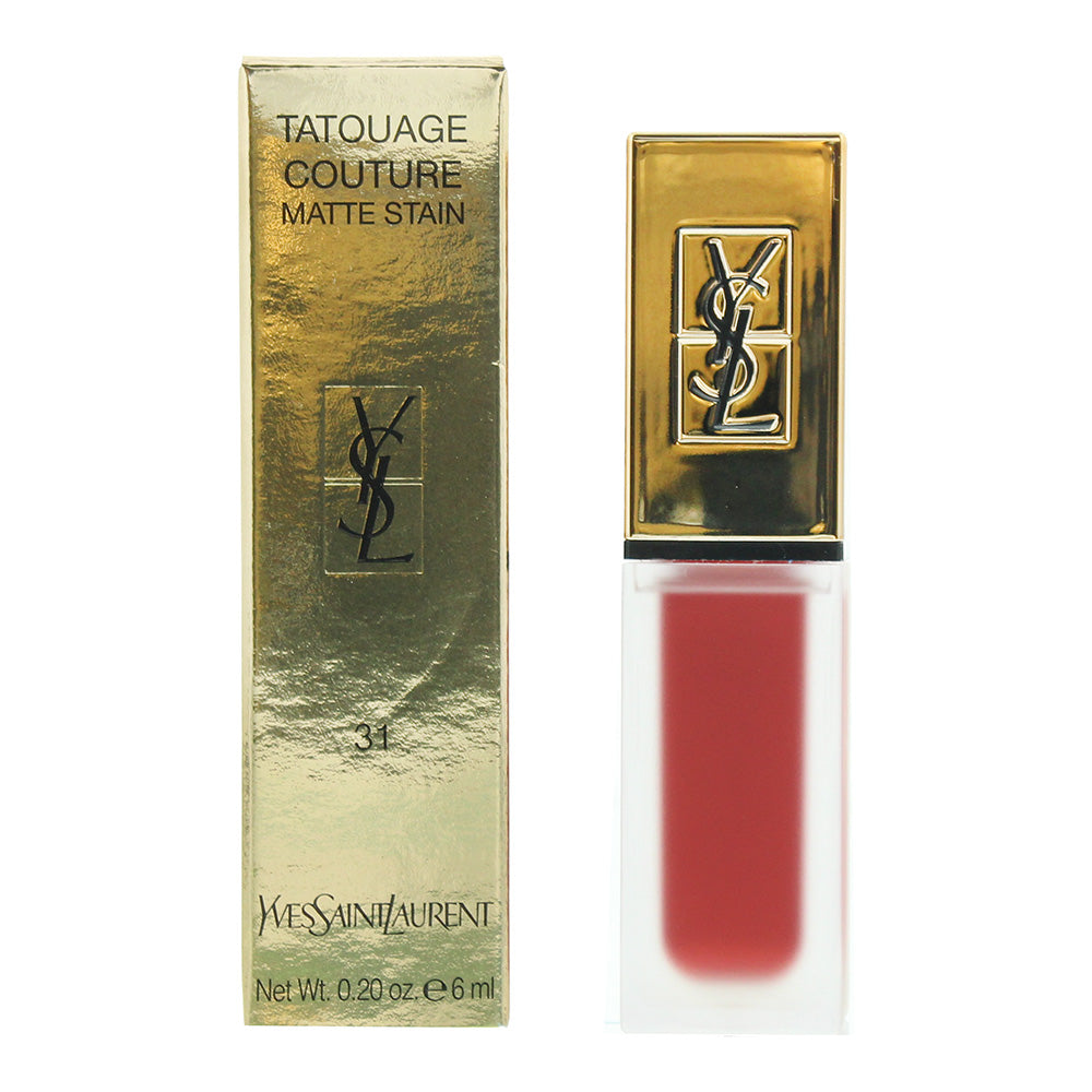 Yves Saint Laurent Tatouage Couture Matte 31 Let’s Play A Game Lip Stain 6ml - TJ Hughes