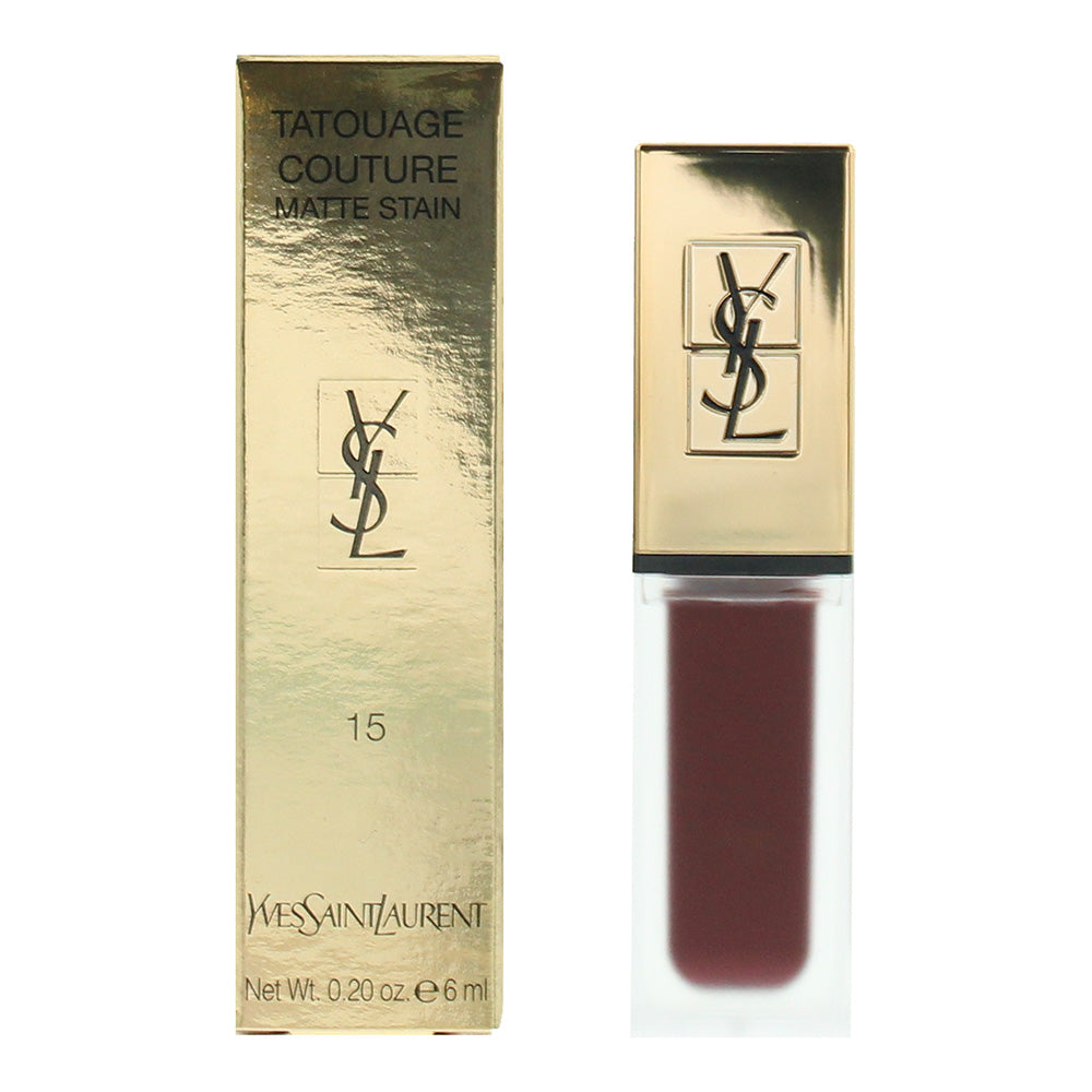 Yves Saint Laurent Tatouage Couture Matte 15 Violet Conviction Lip Stain 6ml - TJ Hughes