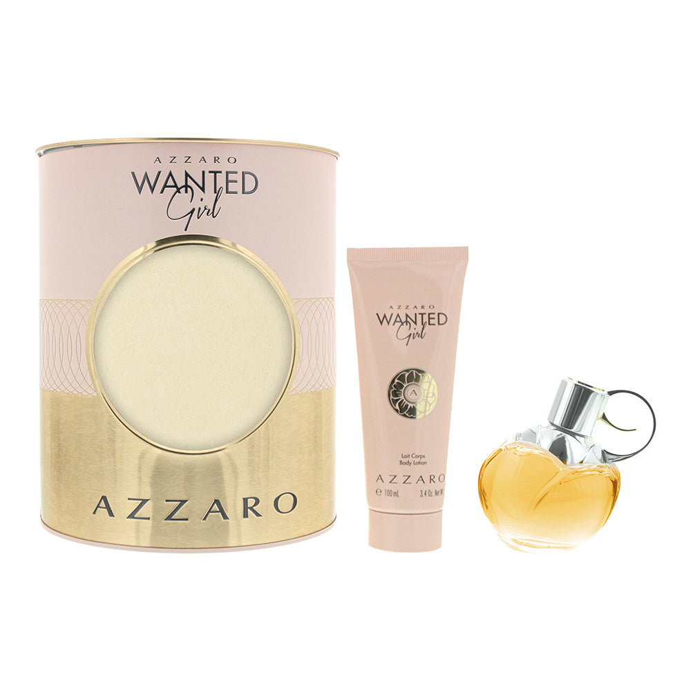 Azzaro Wanted Girl 2 Piece Gift Set: Eau De Parfum 50ml - Body Lotion 100ml  | TJ Hughes