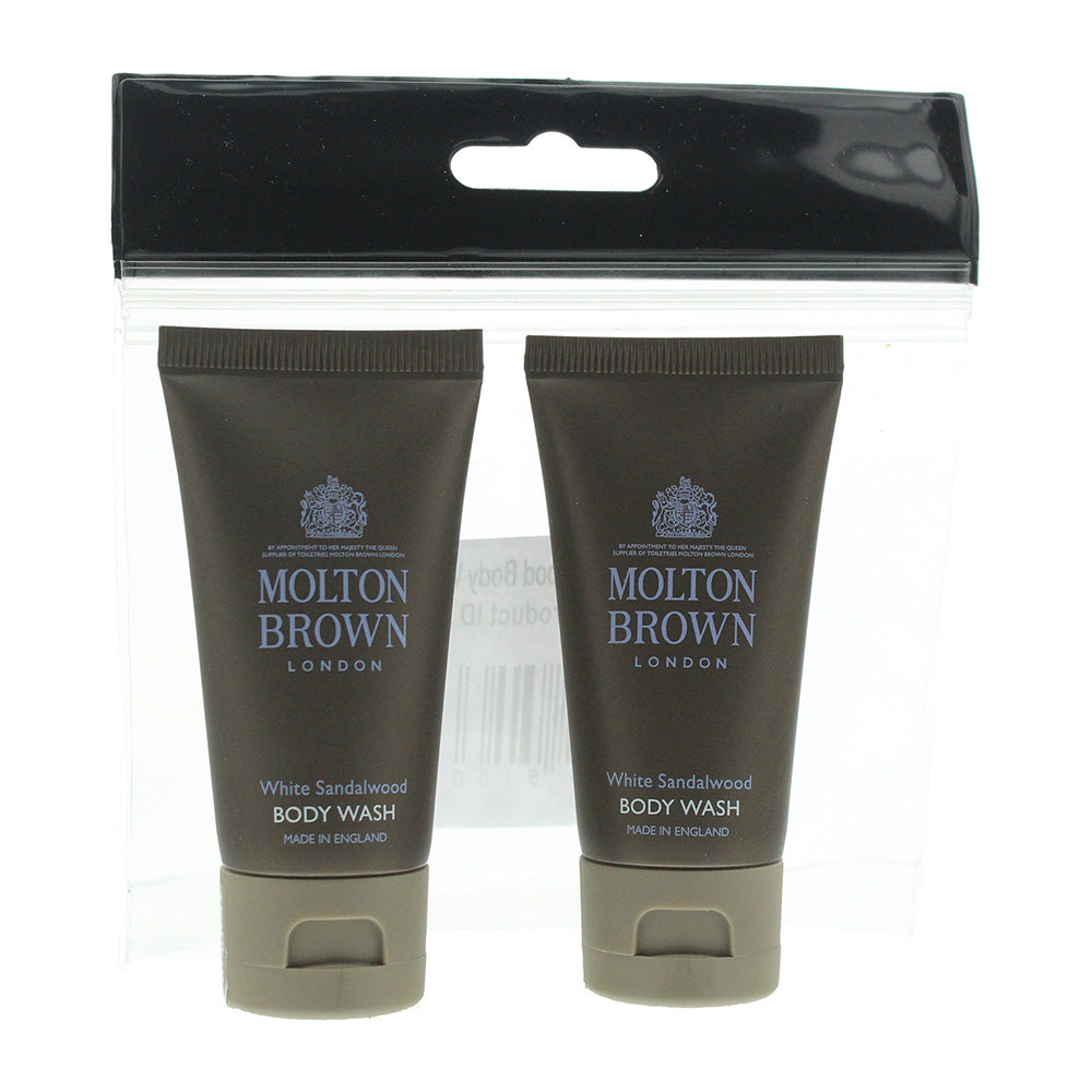 Molton Brown White Sandalwood 2 Piece Gift Set: 2 x Body Wash 30ml  | TJ Hughes