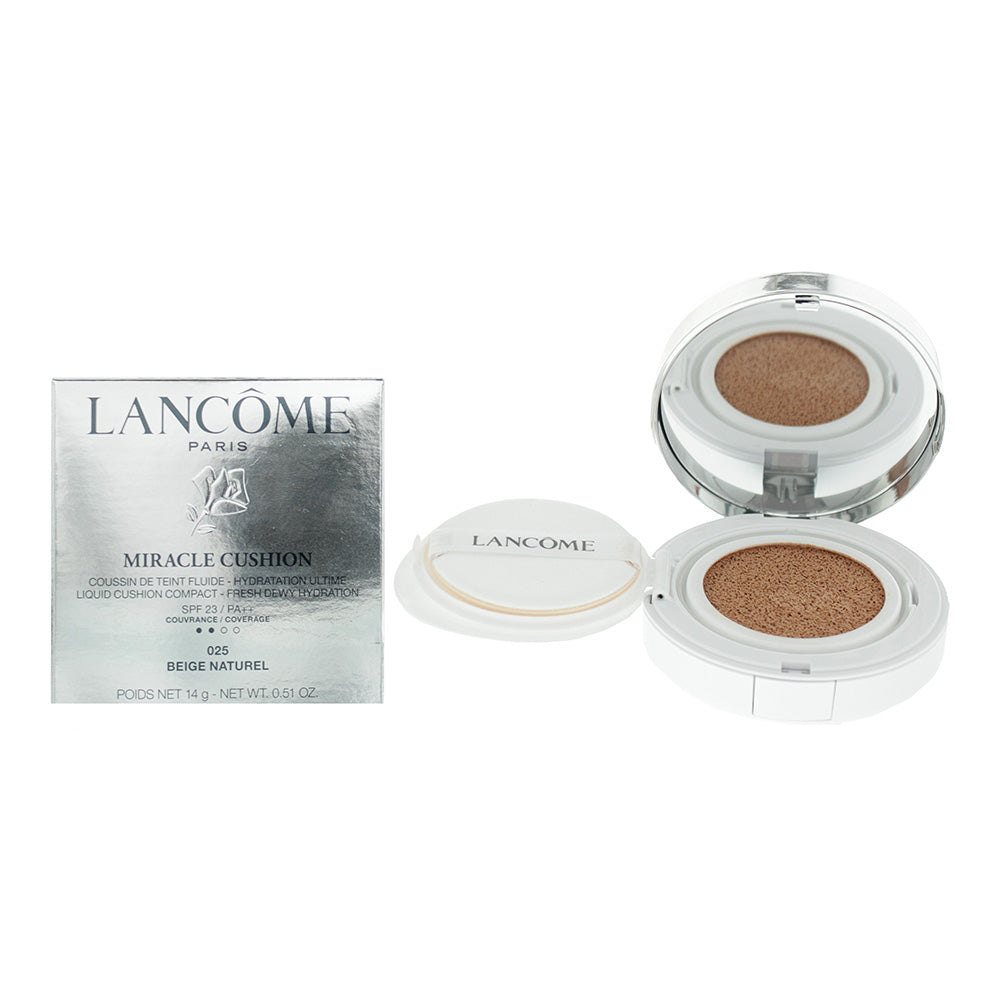 Lancome Teint Miracle Cushion Compact #025 Beige Natural Foundation 14g  | TJ Hughes