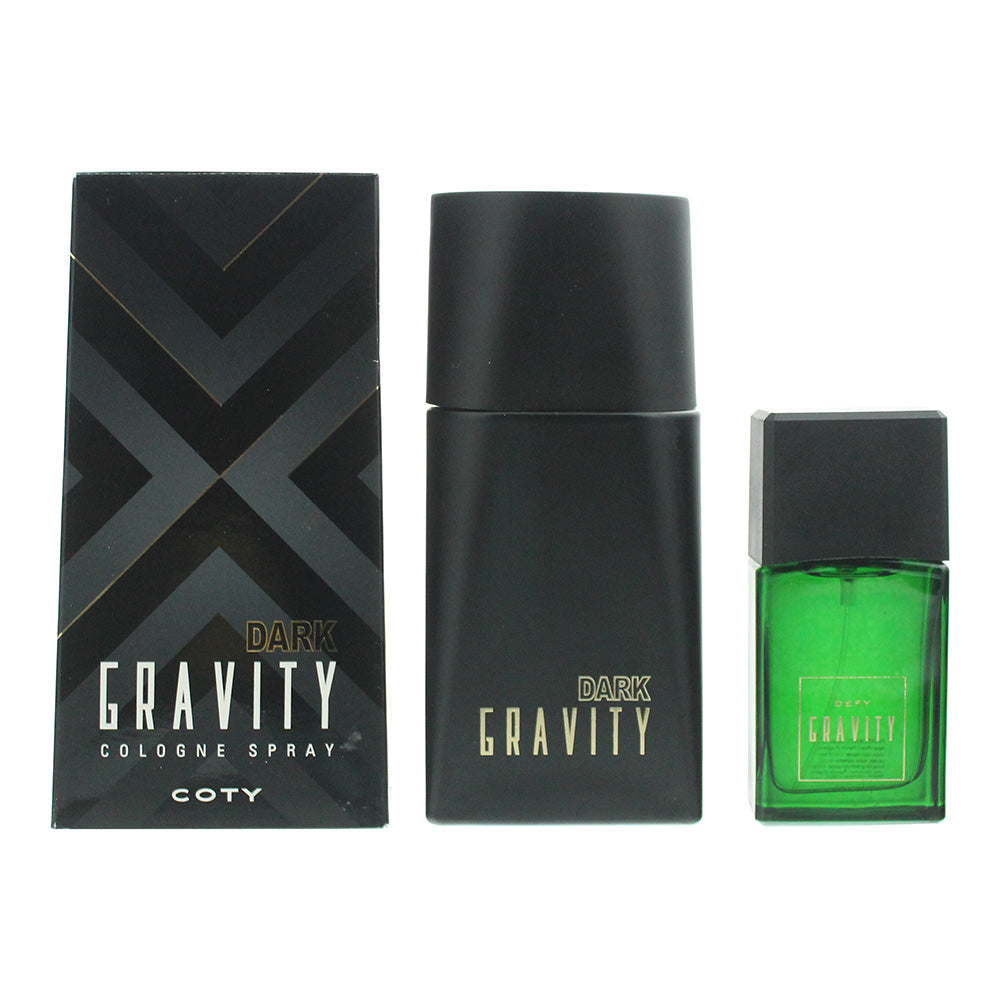Coty Gravity 2 Piece Gift Set: Dark Gravity Cologne 100ml - Defy Gravity Cologne 30ml  | TJ Hughes