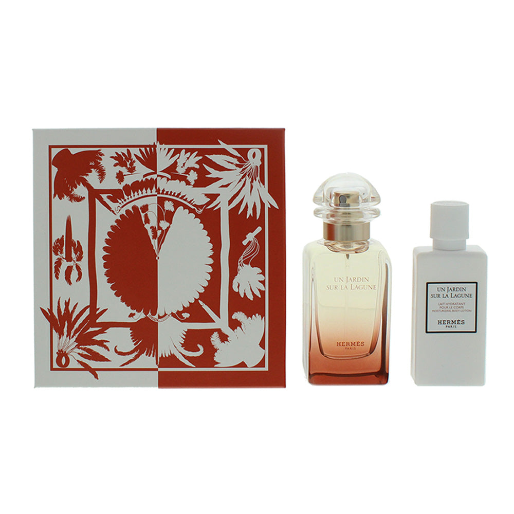 Hermès Un Jardin Sur La Lagune 2 Piece Gift Set: Eau De Toilette 50ml - Body Lotion 40ml