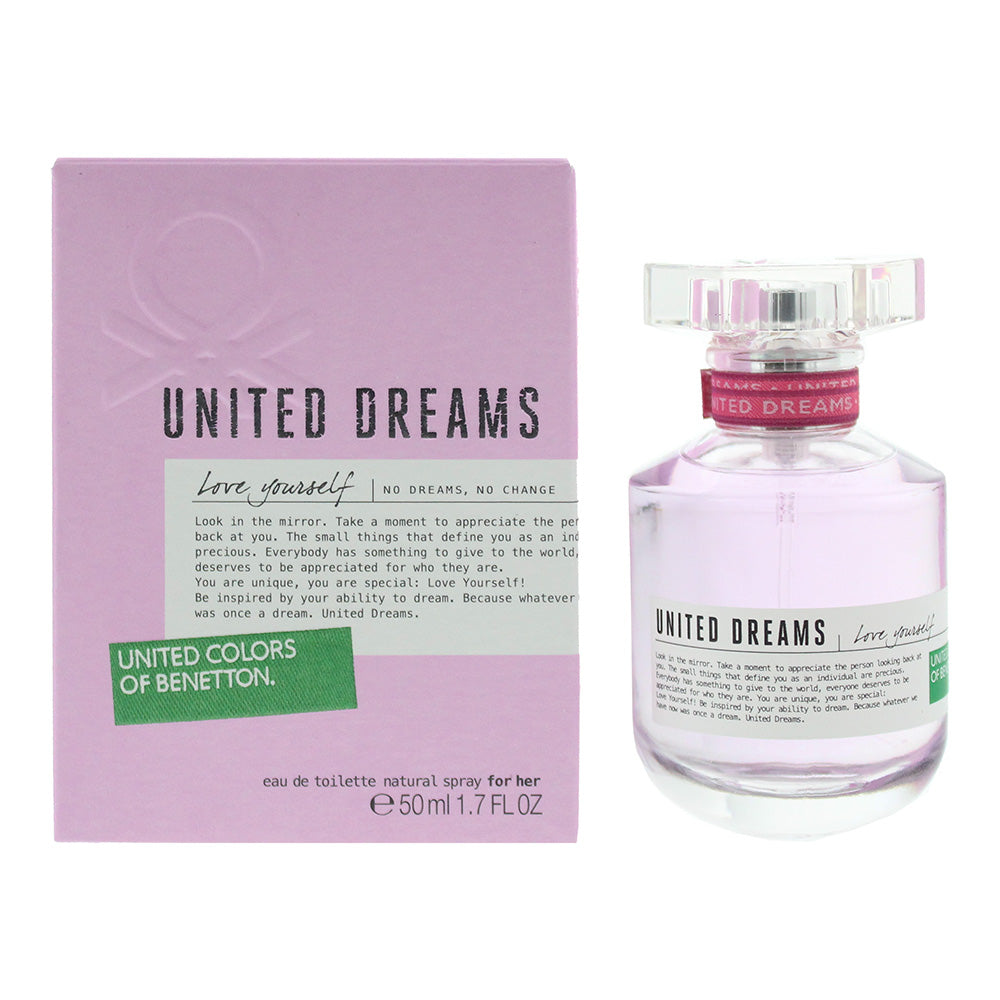 Benetton United Dreams Love Yourself Eau De Toilette 50ml - TJ Hughes