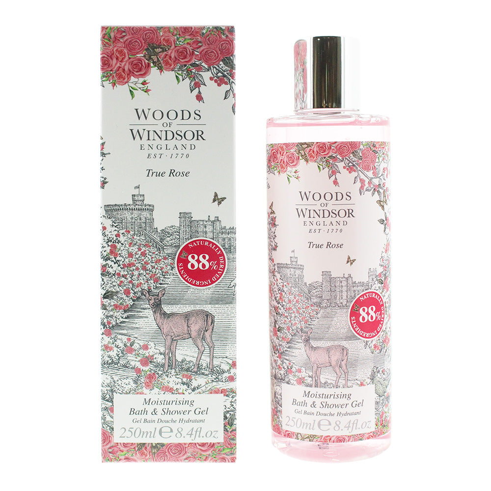 Woods Of Windsor True Rose Bath  Shower Gel 250ml  | TJ Hughes