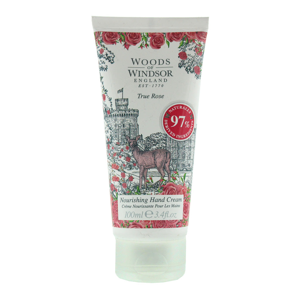 Woods Of Windsor True Rose Hand Cream 100ml  | TJ Hughes