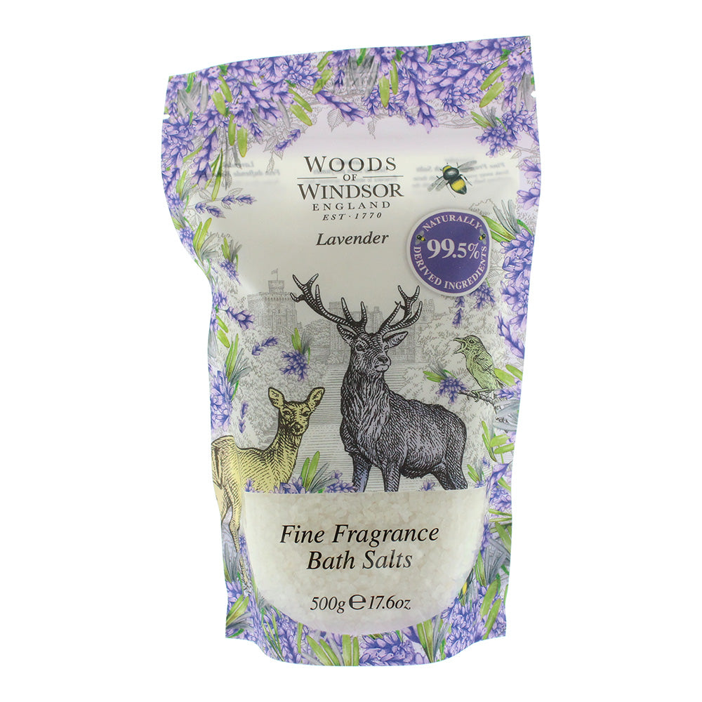 Woods Of Windsor Lavender Bath Salt 500g  | TJ Hughes