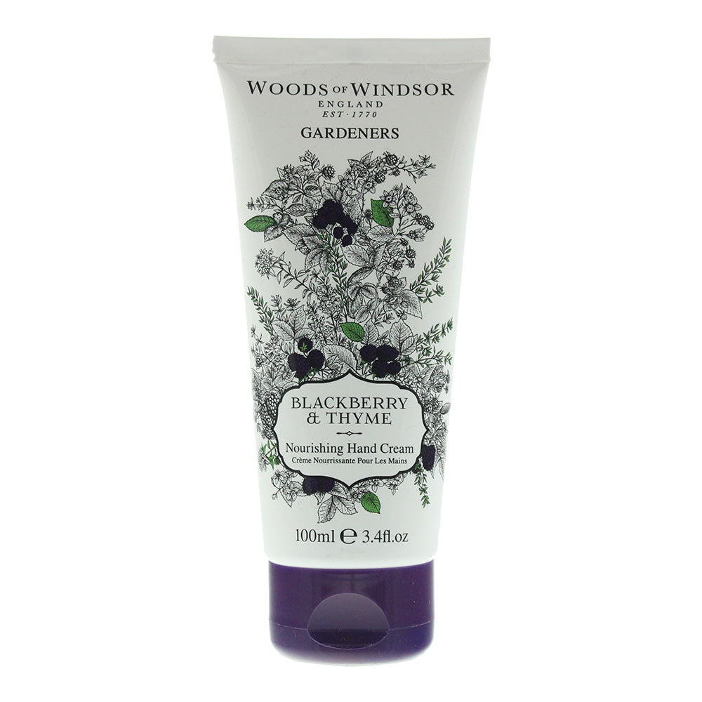 Woods Of Windsor Blackberry  Thyme Hand Cream 100ml  | TJ Hughes Black