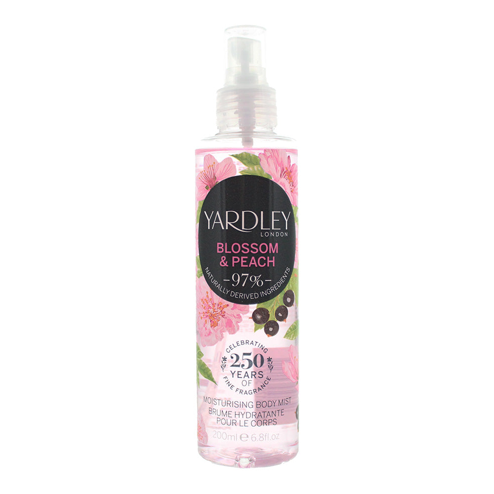 Yardley Blossom  Peach Body Mist 200ml - TJ Hughes