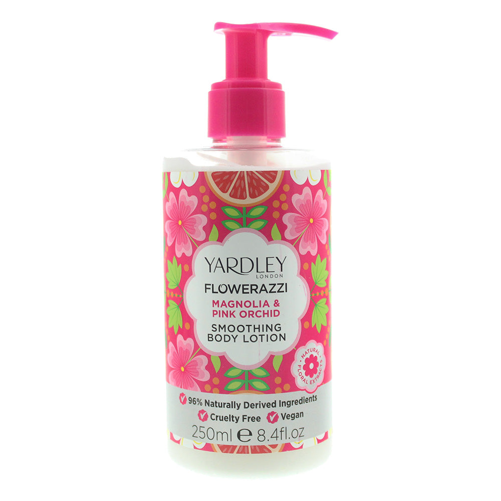 Yardley Flowerazzi Magnolia  Pink Orchid Body Lotion 250ml - TJ Hughes