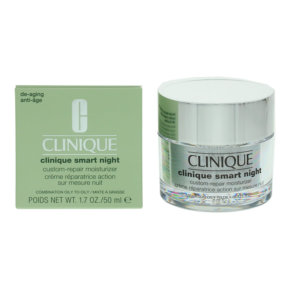 Clinique Smart Combination To Oily Skin Night Custom Repair Moisturiser 50ml - TJ Hughes