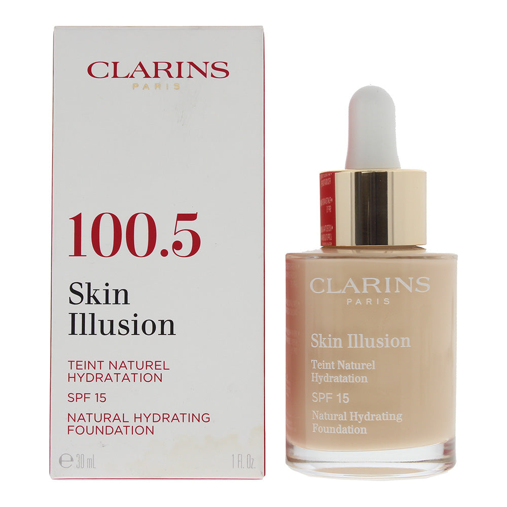 Clarins Skin Illusion Natural Hydrating Foundation SPF 15 100.5 Cream 30ml  | TJ Hughes