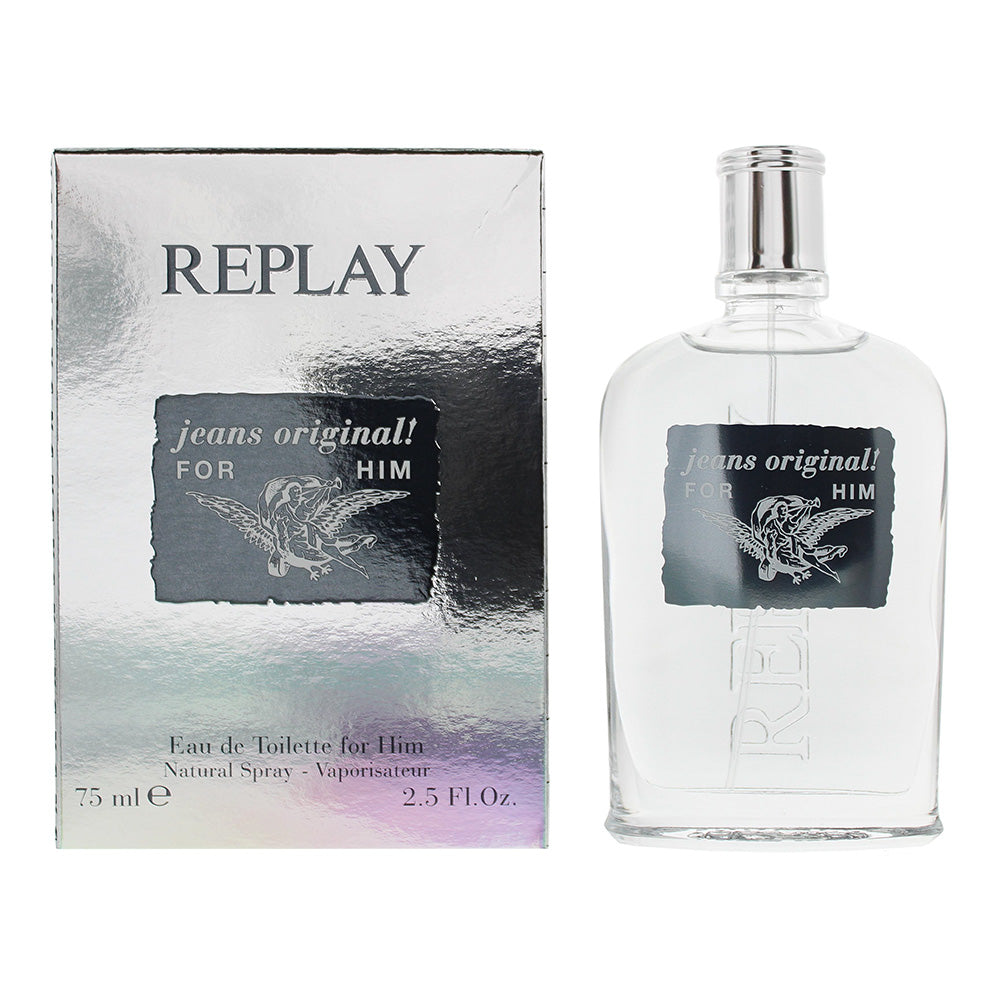 Replay Jeans Original For Him Eau De Toilette 75ml  | TJ Hughes