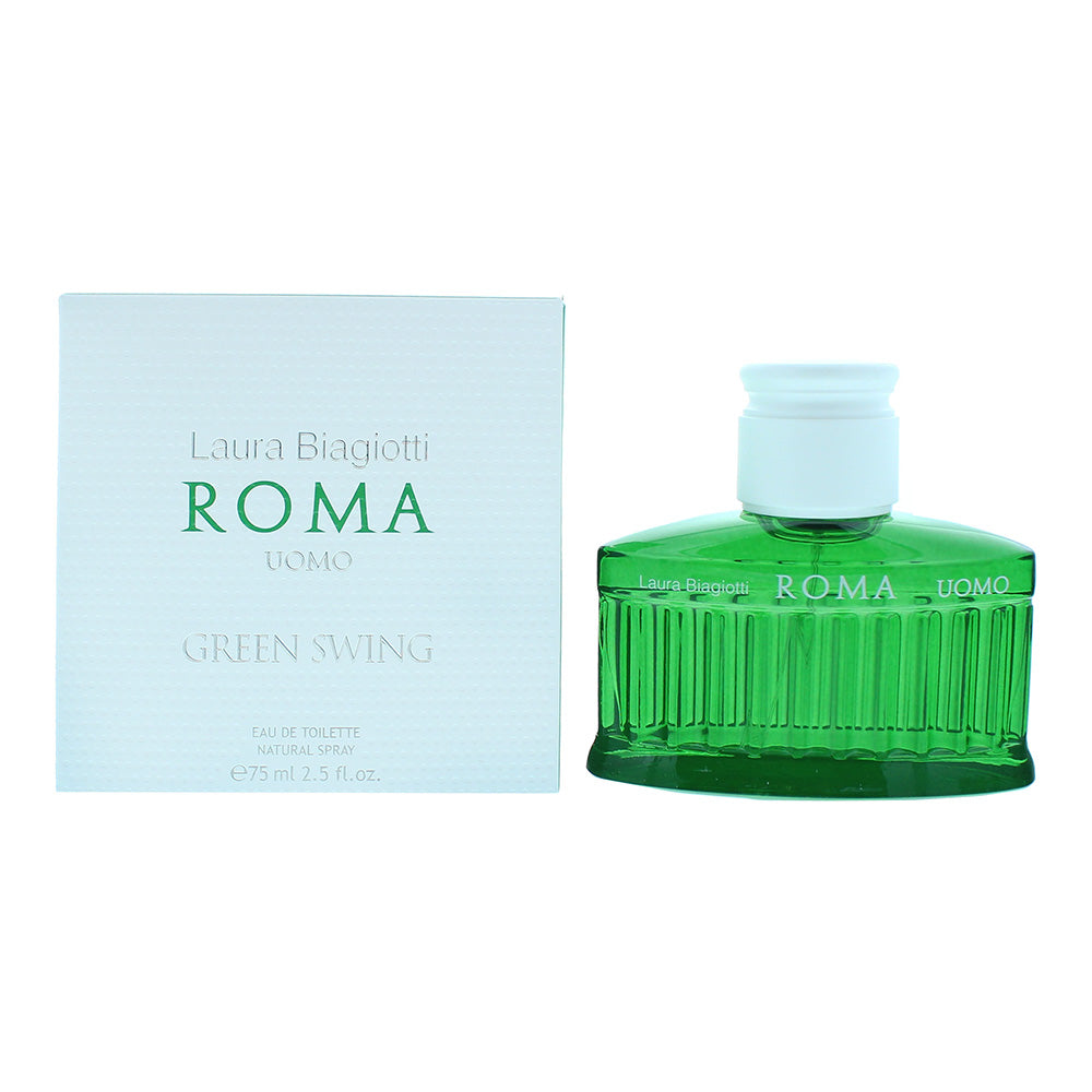 Laura Biagiotti Roma Uomo Green Swing Eau De Toilette 75ml - TJ Hughes