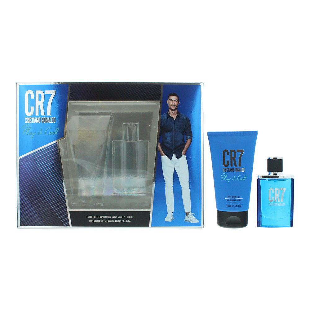 Cristiano Ronaldo Cr7 Play It Cool 2 Piece Gift Set: Eau De Toilette 30ml + Shower Gel 150ml  | TJ Hughes