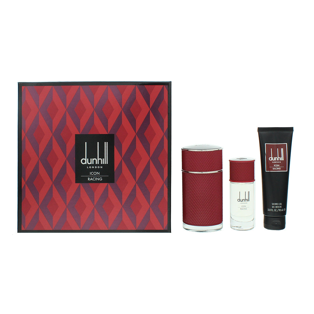 Dunhill Icon Racing Red Eau De Parfum 3 Piece Gift Set: Eau De Parfum 100ml - Shower Gel 90ml - Eau De Parfum 30ml  | TJ Hughes