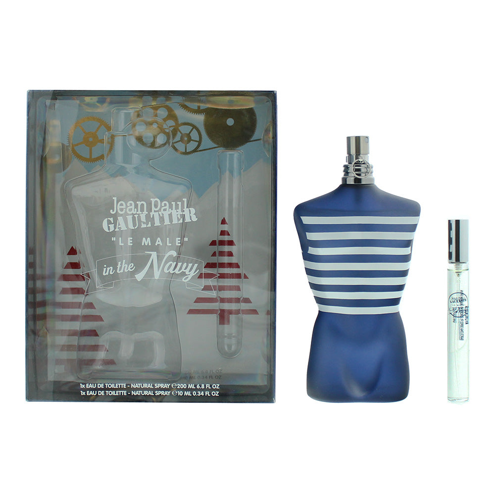 Jean Paul Gaultier Le Male In The Navy 2 Pcs Eau De Toilette 200ml+Eau De Toilette 10ml