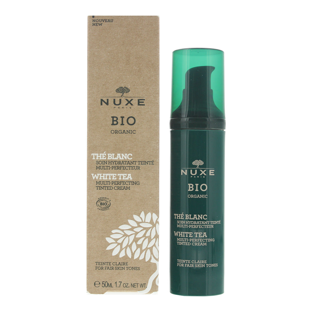 Nuxe Bio Organic White Tea Multi-Perfecting Fair Skin Tones Tinted Cream 50ml  | TJ Hughes