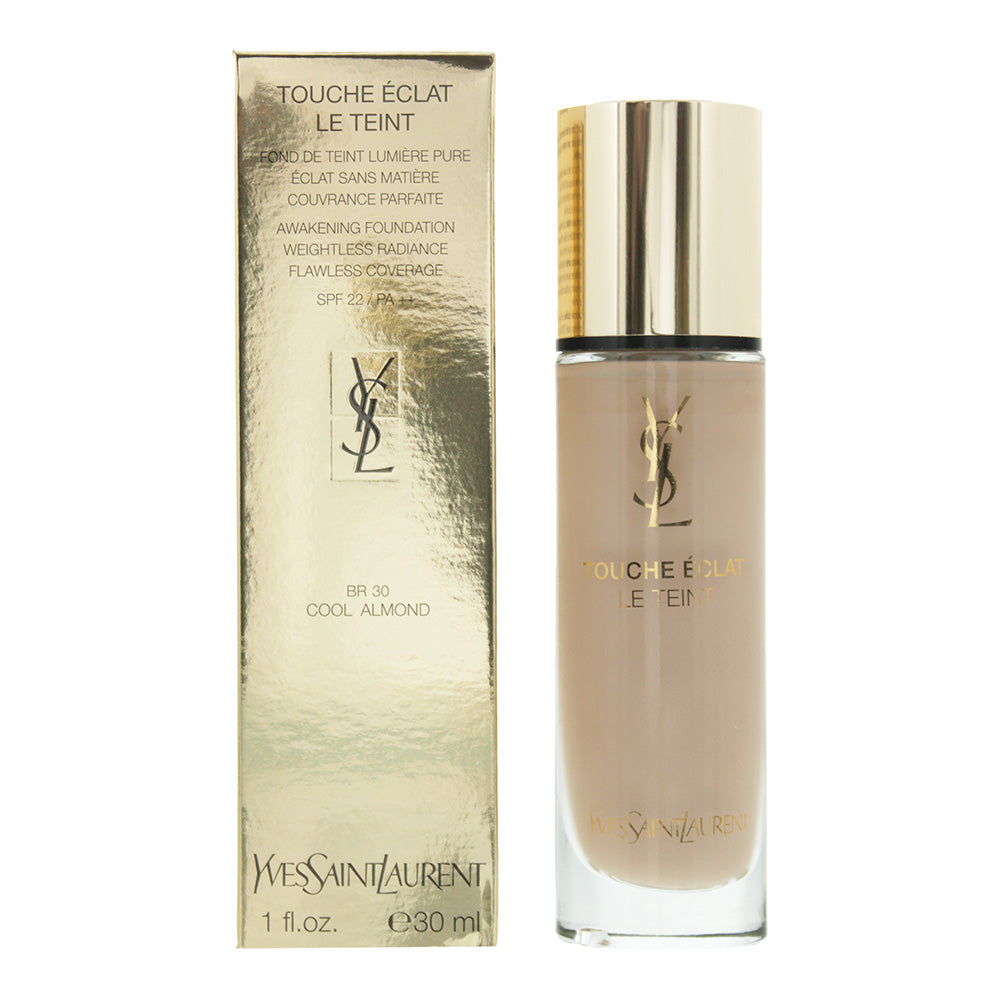 Yves Saint Laurent Touche Éclat BR30 Cool Almond Foundation Spf 22 30ml