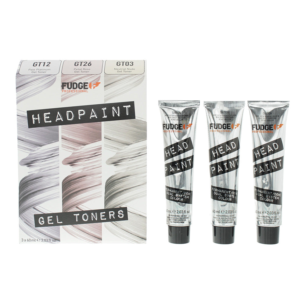 Fudge Professional Head Paint Trio Kit Gel Toner 3 X 60ml GT03/ GT12 / GT26 - TJ Hughes