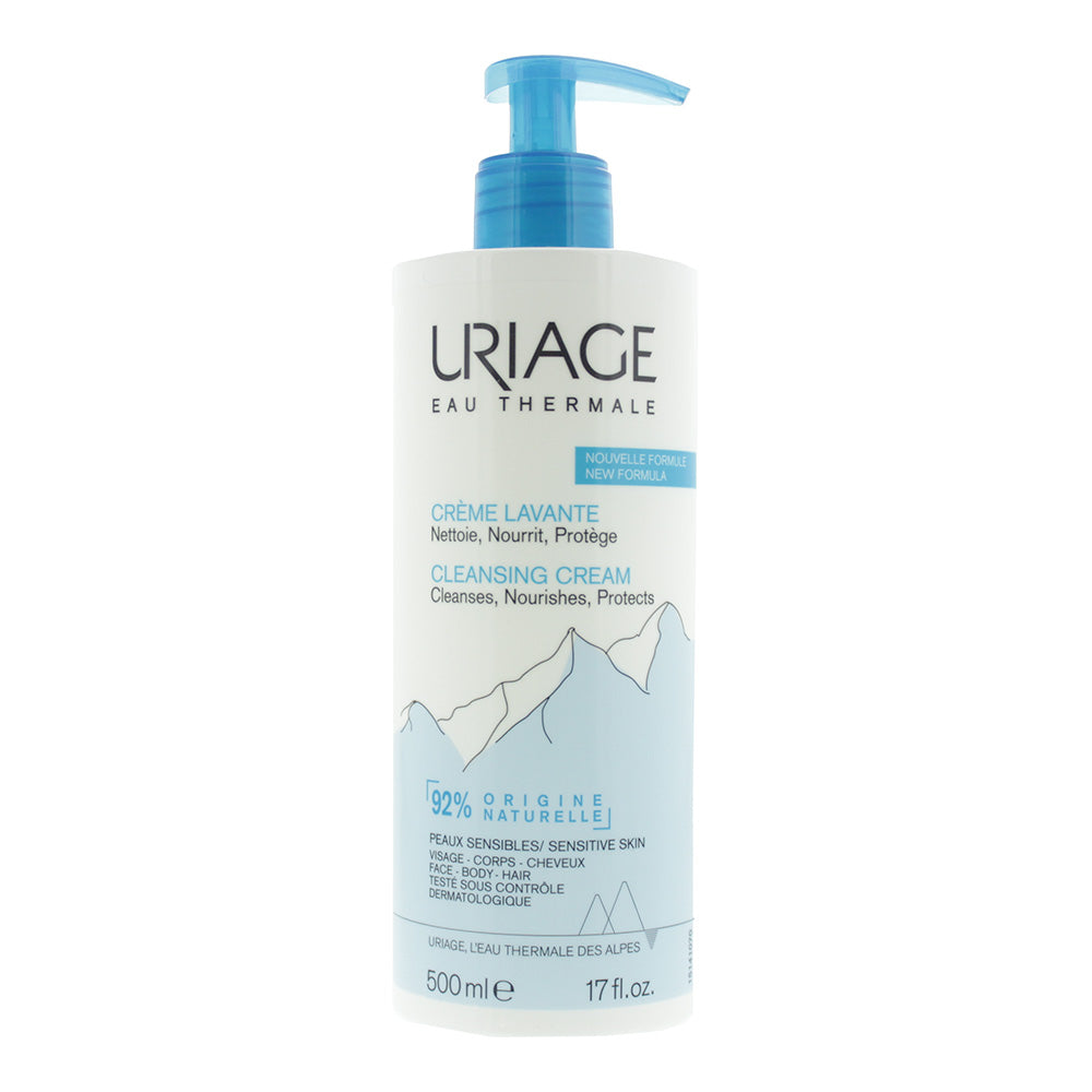 Uriage Eau Thermale  Cleansing Cream For Face - Body & Hair 500ml  | TJ Hughes
