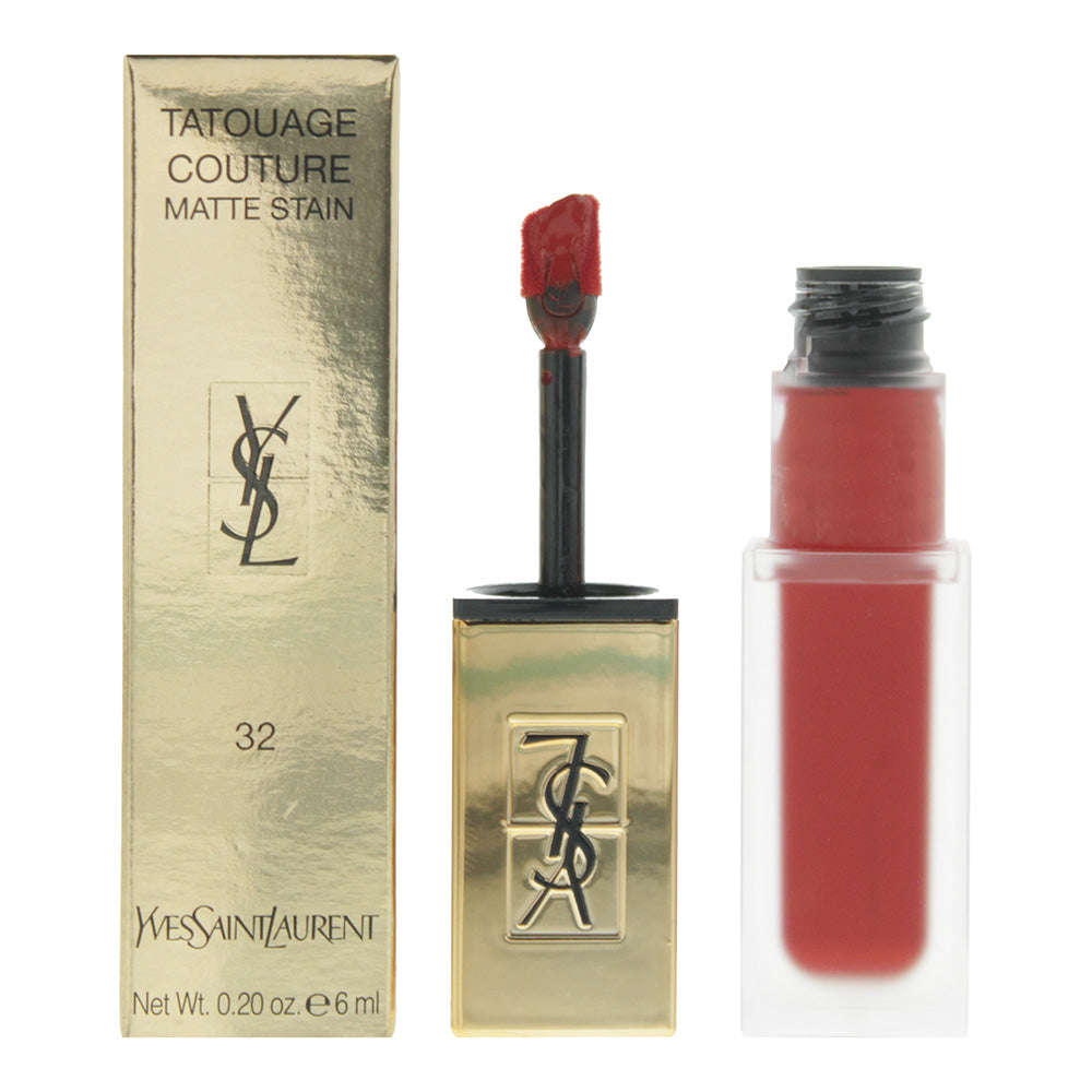 Image of Yves Saint Laurent Tatouage Couture Matte Lip Stain 6ml - 32 Feel Me Thrilling